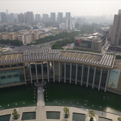 The distributed photovoltaic power station on the roof of Changzhou Museum is connected to the grid