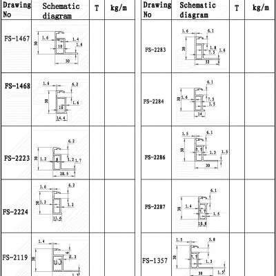 Aluminum Solar Frames Drawings